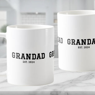 Caneca De Café Avô Estabelecido Novo Presente de Avô