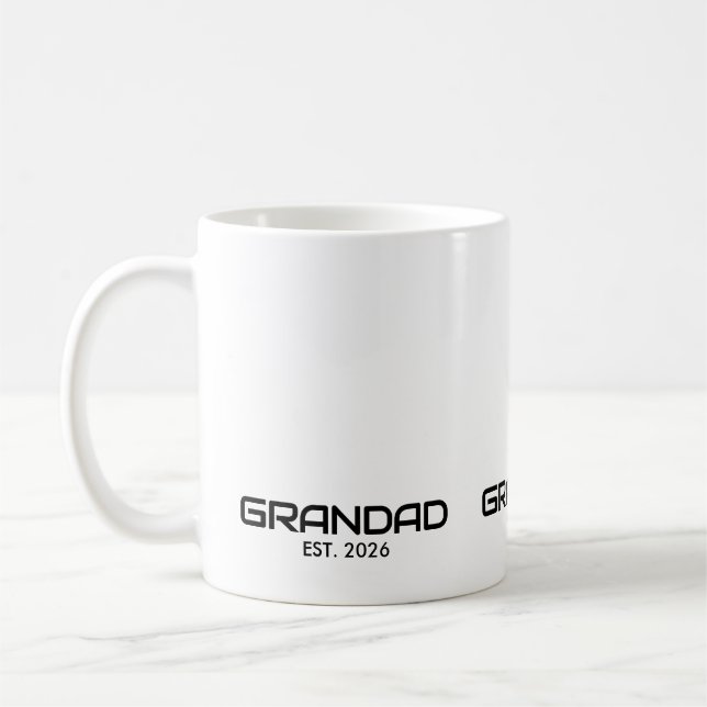 Caneca De Café Avô Estabelecido Novo Presente de Avô (Esquerda)