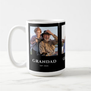 Caneca De Café Avô Estabelecido Preto 3 Foto