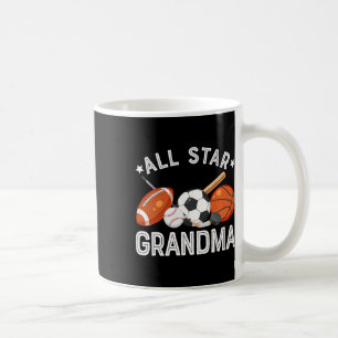 Caneca De Café Avó Estrela do Menino do Aniversário Sketll Futebo