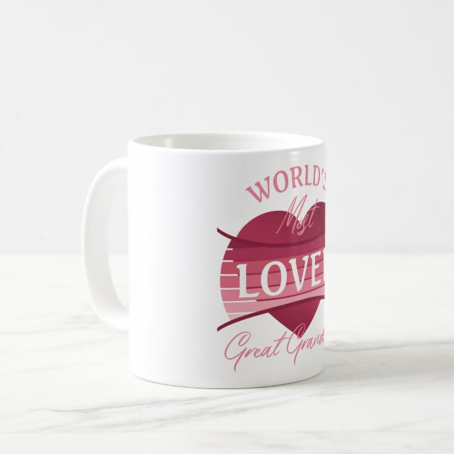 Caneca De Café Avó Excelente mais amada do mundo (Frente Esquerda)
