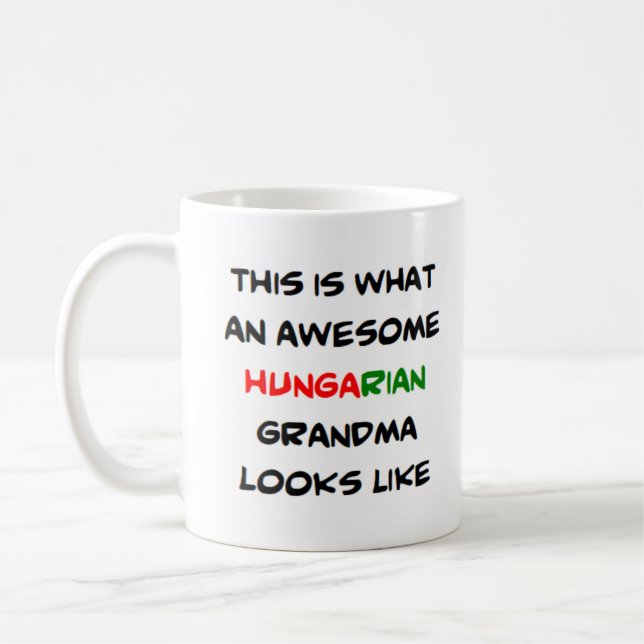 Caneca De Café avó húngara, incrível (Esquerda)