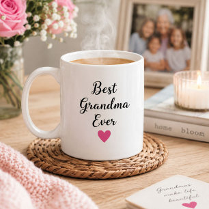 Caneca De Café Avó Mais Querida Personalizada Nana Mimi Melhor de