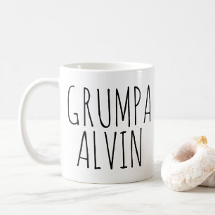 Caneca De Café Avô Mal-Humorado Divertido Personalizado Grumpa