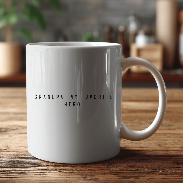 Caneca De Café AVÔ Meu Herói Favorito  (Criador carregado)