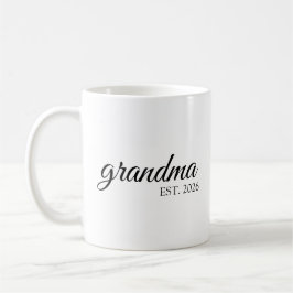 Caneca De Café Avó minimalista Data de estabelecimento