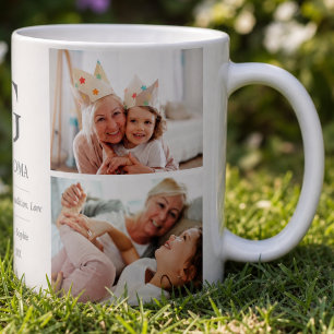 Caneca De Café Avó Multi Foto Tipografia Avó Fofo