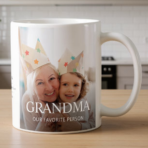 Caneca De Café Avó Multi Foto Vovó Tipografia Fofo