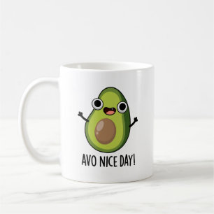 Caneca De Café Avo Nice Day Engraçado Avocado Pun