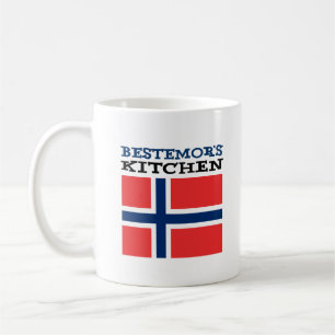 Caneca De Café Avó Norueguesa da cozinha de Bestemor