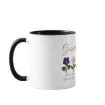 Avó Personalizada Crochet Estilo Flor de Nasciment