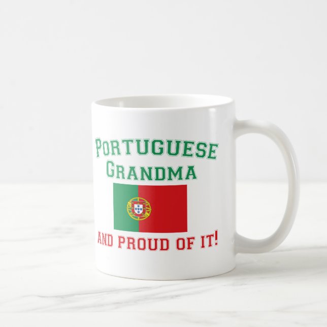 Caneca De Café Avó portuguesa orgulhosa (Direita)