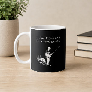 Caneca De Café Avô Profissional Não Aposentado Engraçado