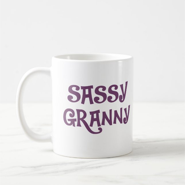 Caneca De Café Avó Sassy da avó (Esquerda)