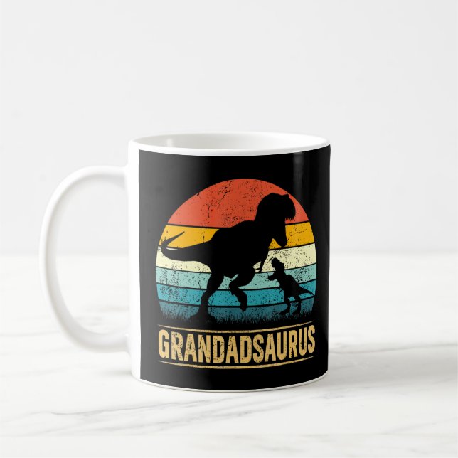 Caneca De Café Avô Saurus T Rex Dinossauro Avô Pai (Esquerda)