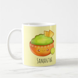 Caneca De Café Avocado Guacamole E Chips Tortilla