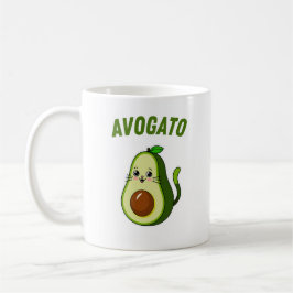 Caneca De Café Avogato Funny Avocado Cat Lover