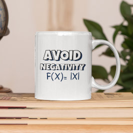 Caneca De Café Avoit Negativity Funny Math