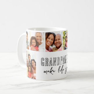 Caneca De Café Avós Tornam a Vida Grandiosa Presente de 8 Fotos p