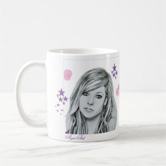 Caneca De Café Avril Lavigne desenho