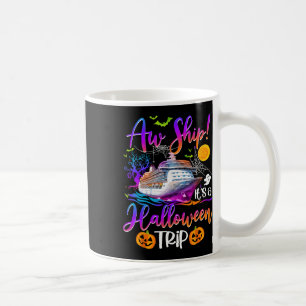 Caneca De Café Aw Navio Halloween Trip Family Cruise