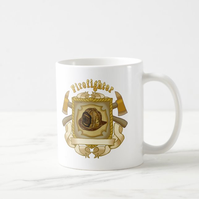 Caneca De Café Ax Shield FireFighter Mug (Direita)