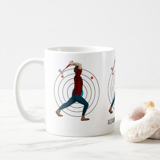 Caneca De Café Ax Throwing (Com Donut)