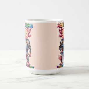 Caneca De Café Axolord - Pequeno mas Feroz Cavaleiro Axolote em P
