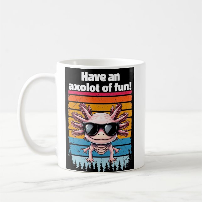 Caneca De Café Axolot Of Fun Mug - Funny Axolotl Meme Coffee Cup (Esquerda)