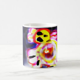 Caneca De Café Axolote amarelo divertido 