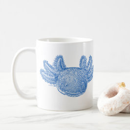 Caneca de Café Axolotl - AZUL