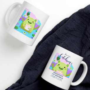Caneca De Café Axolotl Bebendo Leite primeiro aniversario