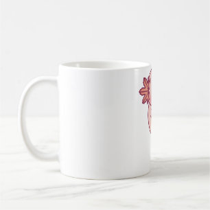 Caneca De Café Axolotl Cento Com Guelras De Outono De Abóbora
