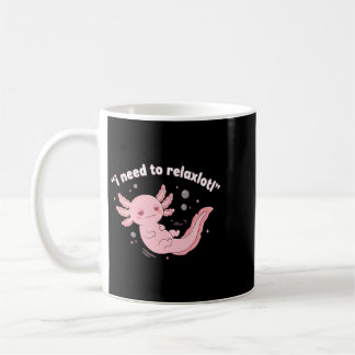 Caneca De Café Axolotl Fofo Precisa Relaxarlotl Verão Engraçado