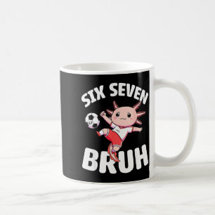 Caneca De Café Axolotl Futebol 67 Bruh Meme Engraçado Futebol Kaw