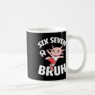 Caneca De Café Axolotl Futebol 67 Bruh Meme Engraçado Futebol Kaw