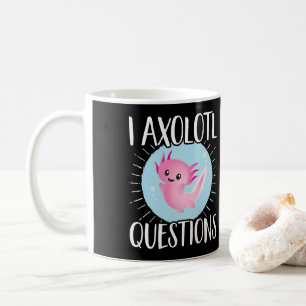 Caneca De Café Axolotls I Axolotl Perguntas Kawaii