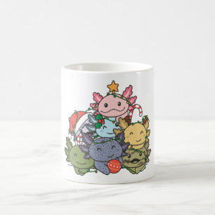 Caneca De Café Axolott Natal Árvore Engraçado Natal Natal Natal N