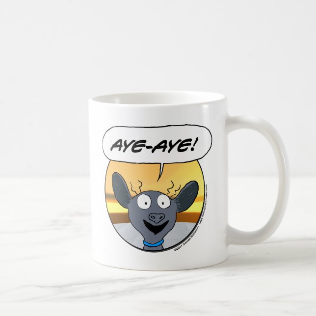 Caneca De Café Aye-Aye! (Direita)