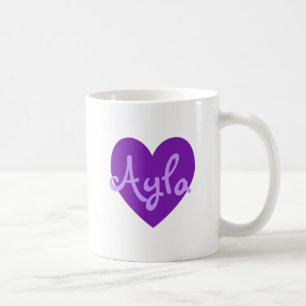 Caneca De Café Ayla no roxo
