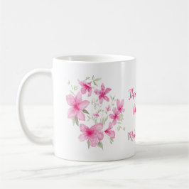 Caneca De Café Azálea Rosa Floral