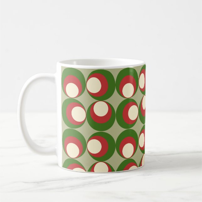 Caneca De Café Azeitonas de Natal maiores (Esquerda)