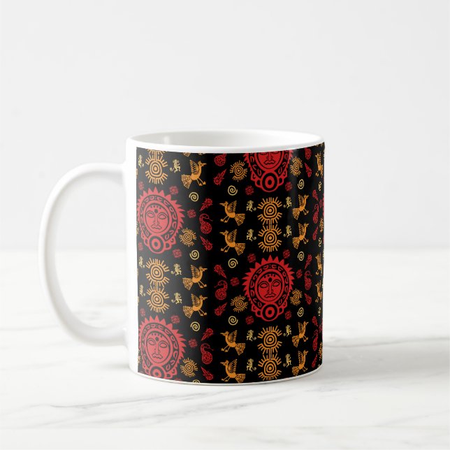 Caneca De Café Aztec Art Home Decor Mexicano (Esquerda)