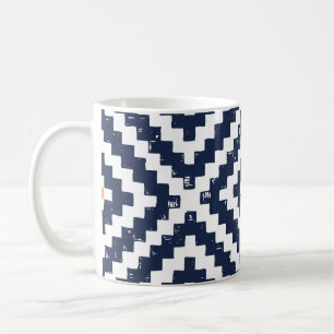 Caneca De Café Aztec Navajo - Padrão Étnico Sem Costura