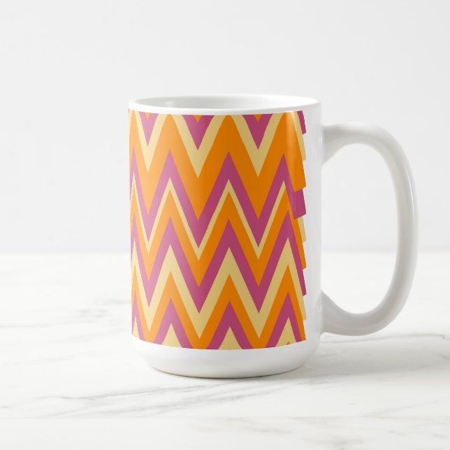 Caneca De Café Aztec Tribal ZigZag (Direita)
