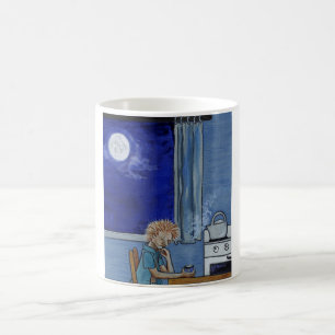 Caneca De Café Azuis do vapor da chaleira