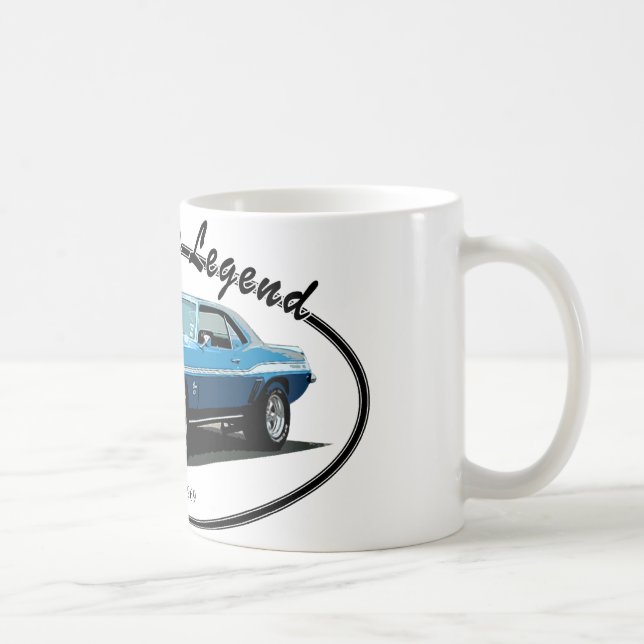 Caneca De Café Azul 1969 de Camaro (Direita)