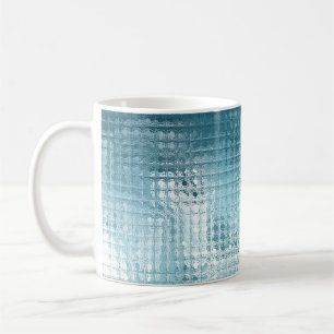 Caneca De Café Azul Abstrato Elegante: Fundo Bonito