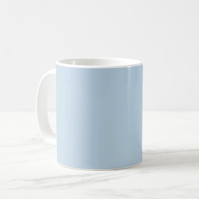Caneca De Café Azul Beau (cor sólida) (Frente Esquerda)