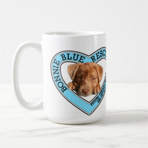 Caneca de café azul Bonnie do salvamento